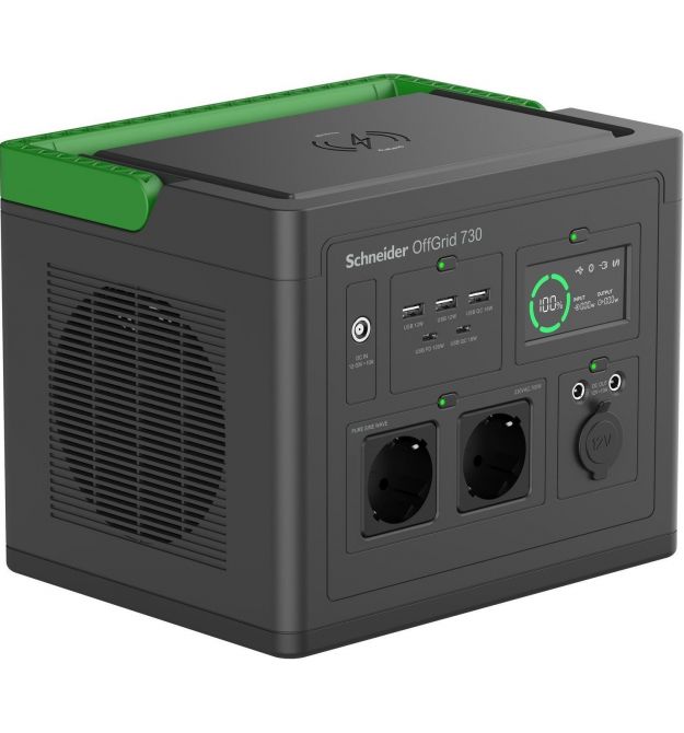 APC OffGrid Portable Power Station 730, 738Wh Lithium-ion, 2 Schuko, Sinewave