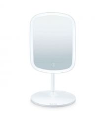 Beurer Beurer cosmetic mirror, tabletop, rectangular, 15x21cm, USB-C charging, backlight, white