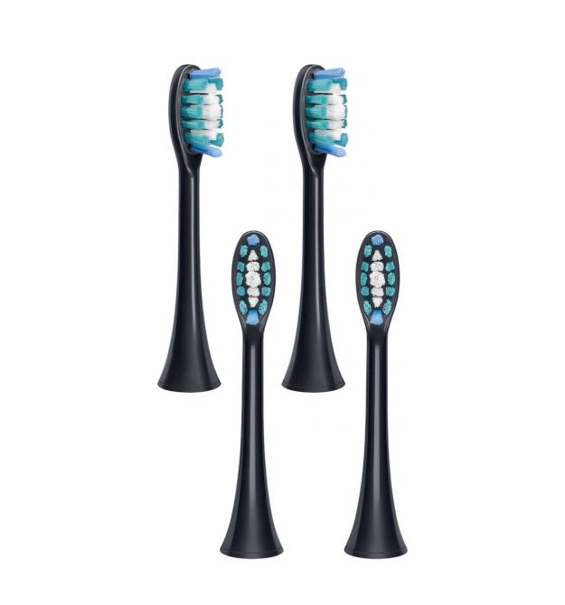 Beurer Beurer SC 30/50 Premium Whiten toothbrush heads, for whitening, 4 pcs in a set, black
