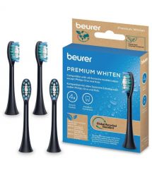 Beurer Beurer SC 30/50 Premium Whiten toothbrush heads, for whitening, 4 pcs in a set, black