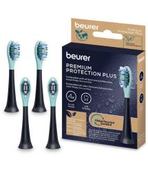 Beurer Beurer SC 30/50 Premium Protection Plus toothbrush heads, for sensitive gums, 4 pcs in a set, black