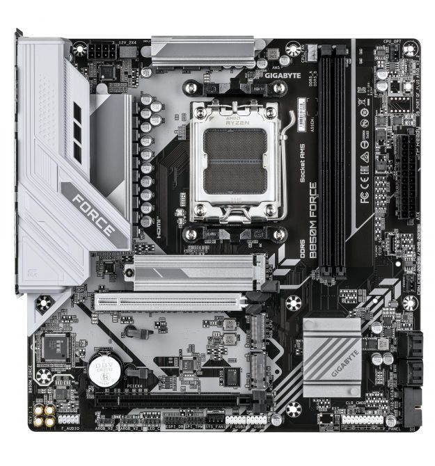 Gigabyte Материнская плата B850M FORCE sAM5 B850 2xDDR5 M.2 HDMI DP mATX