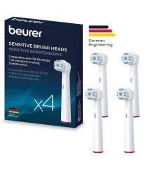 Beurer Beurer TB 15/30/50 Sensitive toothbrush heads, delicate cleaning, 4 pcs in a set, white