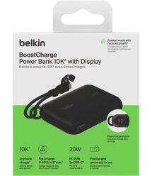 Belkin Аккумулятор портативный литий-ионный Power Bank 10000мА·ч, 20Вт, с дисплеем, черный