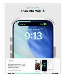 Spigen Чохол Spigen для iPhone 17, Ultra Hybrid S MagFit, Clear White