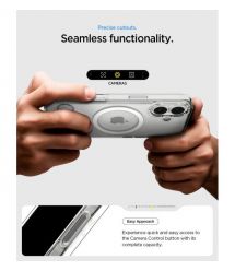 Spigen Чохол Spigen для iPhone 17, Ultra Hybrid S MagFit, Clear White