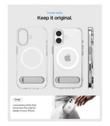 Spigen Чохол Spigen для iPhone 17, Ultra Hybrid S MagFit, Clear White