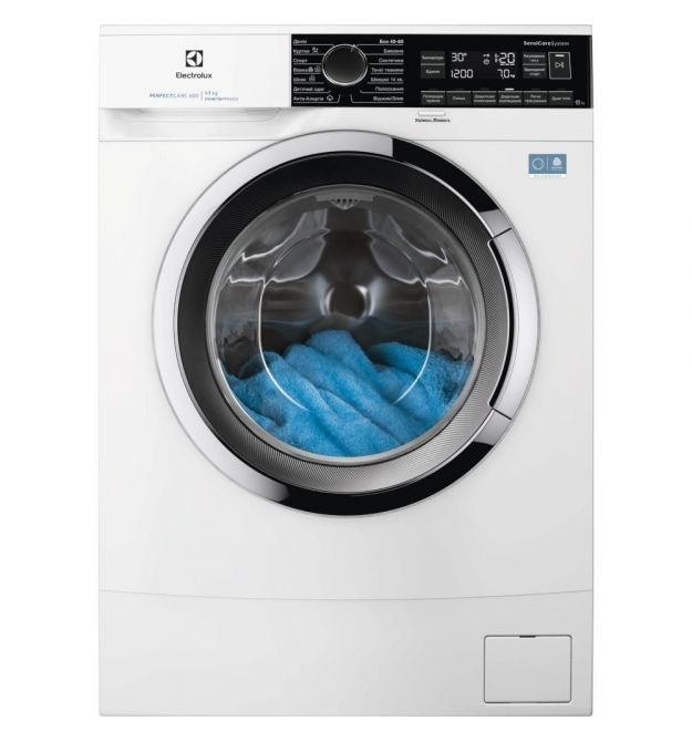Electrolux Electrolux WM front load, 7kg, 1200, A, 48cm, display, invertor, white
