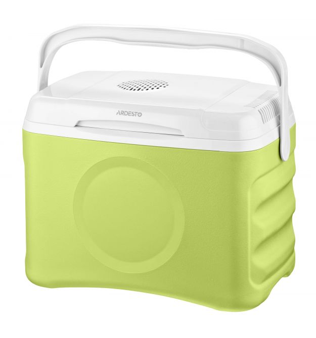 ARDESTO Холодильник дорожній ARDESTO, 2в1, 21л, 220/12В, підігрів 55°C, охолодження 18-20°C, USB-порт, 4.3кг, салатовий