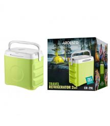 ARDESTO Холодильник дорожній ARDESTO, 2в1, 29л, 220/12В, підігрів 55°C, охолодження 18-20°C, USB-порт, 5кг, салатовий