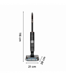 Rowenta Cordless VC Rowenta X-Clean 7, 250W, dust cont -0.5L, battery operation up to 50min, weihgt-4.2kg, НЕРА, black