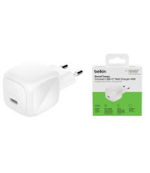 Belkin Зарядное устройство сетевое 45Вт USB-C PD PPS, белый