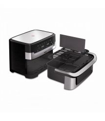 Tefal Tefal air fryer Dual Easy Fry Flex, 2700W, bowl-5.5+3.5l, sensore control, plastic, black steel