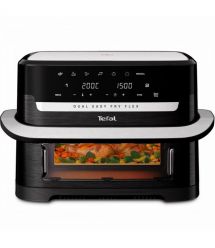 Tefal Tefal air fryer Dual Easy Fry Flex, 2700W, bowl-5.5+3.5l, sensore control, plastic, black