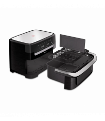 Tefal Tefal air fryer Dual Easy Fry Flex, 2700W, bowl-5.5+3.5l, sensore control, plastic, black