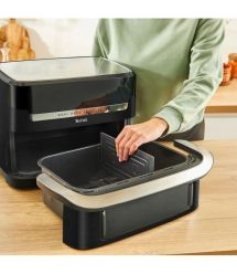 Tefal Tefal air fryer Dual Easy Fry Flex, 2700W, bowl-5.5+3.5l, sensore control, plastic, black