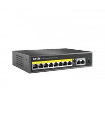Netis Коммутатор P110GH 8xFE PoE, 3xGE (2xUplink, 1xSFP), 120Вт, Неуправляемый
