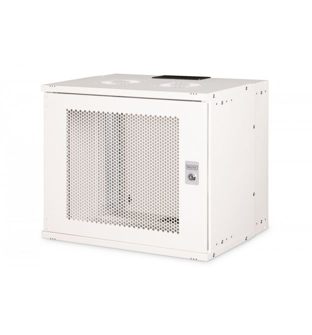 Digitus 19" rack, 9U, SOHO PRO, perforated door, 540x400 mm, max. 60 kg, gray