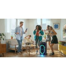 Samsung Акустическая система MX-ST50F 240Вт, 2.0, BT, USB, 3.5 Mini Jack, IPX4, Party Lights+, SBC, AAC, черный