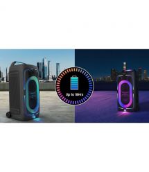 Samsung Акустическая система MX-ST50F 240Вт, 2.0, BT, USB, 3.5 Mini Jack, IPX4, Party Lights+, SBC, AAC, черный