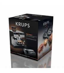 Krups Кофеварка рожковая Precision+, 3.5л, молотый, 15 бар, серый