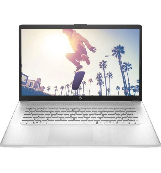 HP Ноутбук HP 17-cp3019ua 17.3" FHD IPS AG, AMD R7-7730U, 16GB, F512GB, UMA, DOS, сріблястий