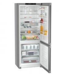 Liebherr Ref with bottom freezer, 201.5x74.7х67.5, ref-346l, freez.-128l, 2doors, A++, NF, display int, grey