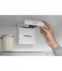 Liebherr Ref with bottom freezer, 201.5x74.7х67.5, ref-346l, freez.-128l, 2doors, A++, NF, display int, grey