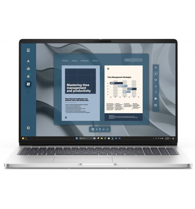 Dell Ноутбук Dell Pro 16 16" FHD+ IPS AG, AMD R5-340, 16GB, F512GB, UMA, Win11P, сріблястий