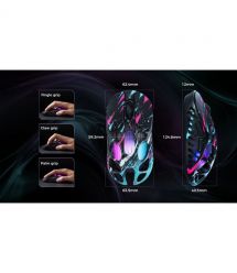 GravaStar Мышь Mercury X Pro, 8K, BT/WL/USB-A, RGB, Neon Graffiti
