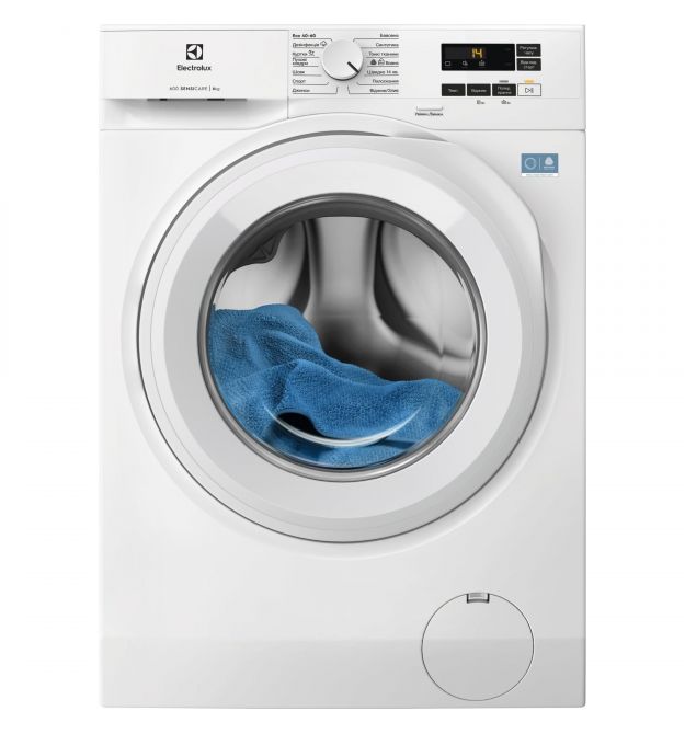 Electrolux Electrolux WM front load, 8kg, 1400, A, 58cm, display, invertor, white