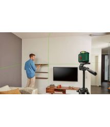 Bosch Нiвелiр лазерний Bosch до 24м ±0.4мм/м зелений промінь штатив та чохол 0.560кг