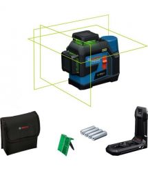 Bosch Нівелір лазерний Bosch GLL 12V-100-33 CG 12В/4АА до 30м ±0.3мм/м зелений промінь чохол 1.76кг