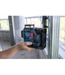 Bosch Нівелір лазерний Bosch GLL 12V-100-33 CG 12В/4АА до 30м ±0.3мм/м зелений промінь чохол 1.76кг