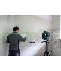 Bosch Нівелір лазерний Bosch GLL 12V-100-33 CG 12В/4АА до 30м ±0.3мм/м зелений промінь чохол 1.76кг