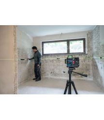 Bosch Нівелір лазерний Bosch GLL 12V-100-33 CG 12В/4АА до 30м ±0.3мм/м зелений промінь чохол 1.76кг
