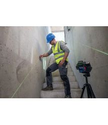 Bosch Нівелір лазерний Bosch GLL 12V-100-33 CG 12В/4АА до 30м ±0.3мм/м зелений промінь чохол 1.76кг