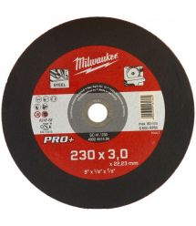 Milwaukee metal cutting disc PRO+, 230x3x22.23mm