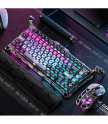 GravaStar Клавиатура механическая Mercury V75 Pro 80keys, Magnetic Jade Gaming, 8K, USB-A, RGB, Cyberpunk