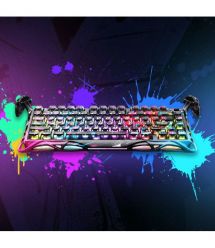 GravaStar Клавиатура механическая Mercury V75 Pro 80keys, Magnetic Jade Gaming, 8K, USB-A, RGB, Neon Graffiti