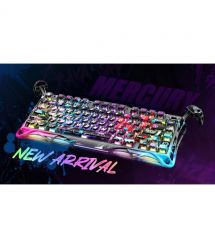 GravaStar Клавиатура механическая Mercury V75 Pro 80keys, Magnetic Jade Gaming, 8K, USB-A, RGB, Neon Graffiti