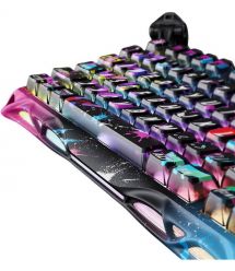 GravaStar Клавиатура механическая Mercury V75 Pro 80keys, Magnetic Jade Gaming, 8K, USB-A, RGB, Neon Graffiti