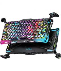 GravaStar Клавиатура механическая Mercury V75 Pro 80keys, Magnetic Jade Gaming, 8K, USB-A, RGB, Neon Graffiti