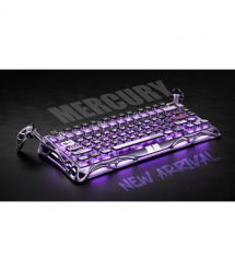 GravaStar Клавиатура механическая Mercury V75 Pro 80keys, Magnetic Jade Gaming, 8K, USB-A, RGB, Iron Purple