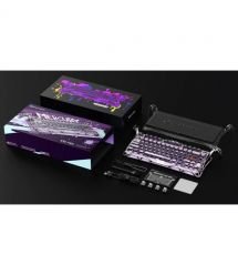 GravaStar Клавиатура механическая Mercury V75 Pro 80keys, Magnetic Jade Gaming, 8K, USB-A, RGB, Iron Purple