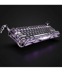 GravaStar Клавиатура механическая Mercury V75 Pro 80keys, Magnetic Jade Gaming, 8K, USB-A, RGB, Iron Purple