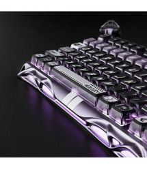 GravaStar Клавиатура механическая Mercury V75 Pro 80keys, Magnetic Jade Gaming, 8K, USB-A, RGB, Iron Purple