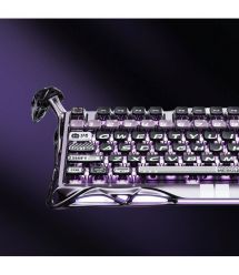 GravaStar Клавиатура механическая Mercury V75 Pro 80keys, Magnetic Jade Gaming, 8K, USB-A, RGB, Iron Purple
