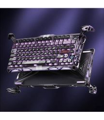 GravaStar Клавиатура механическая Mercury V75 Pro 80keys, Magnetic Jade Gaming, 8K, USB-A, RGB, Iron Purple
