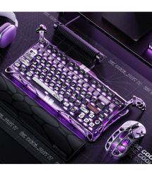 GravaStar Клавиатура механическая Mercury V75 Pro 80keys, Magnetic Jade Gaming, 8K, USB-A, RGB, Iron Purple